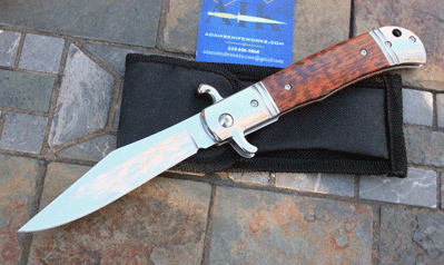 CZ Czech Republic Hidden Release Liner Lock Auto with Snakewood