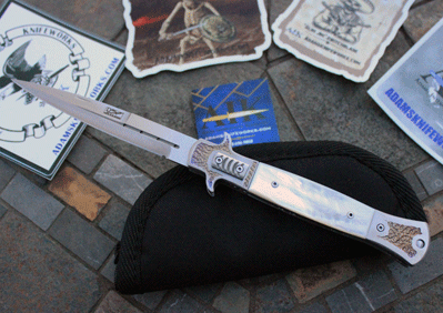 Darrel Ralph Handmade Double Action Switchblade Dagger w/Pearl