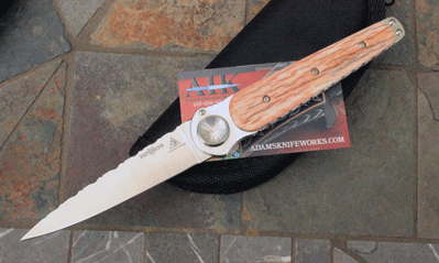 CUSTOM AIK/ Lonewolf Paul DEFENDER Button Lock w/Fossil Giraffe