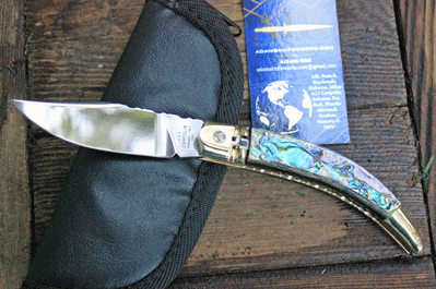 Custom AIK/Campolin Hand File Worked Italian DIANA w/Abalone