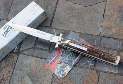 Campolin Maltese Cross DOMINUS Lever Action Auto w/ Genuine Stag
