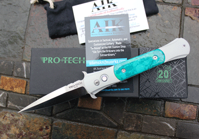 CUSTOM Protech/AIK Don w/ Chrysocolla Stone, File Work & More!