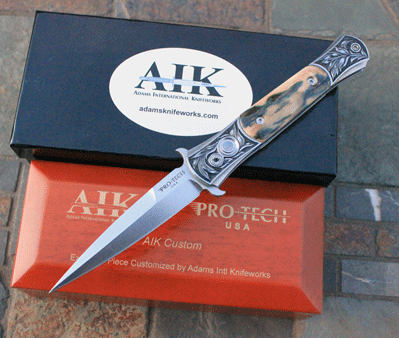 ULTIMATE Custom ENGRAVED STEEL FRAME Protech/AIK DON w/ Ivory