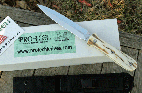 CUSTOM Protech Brend Elite Combat Dagger w/ Mammoth Ivory