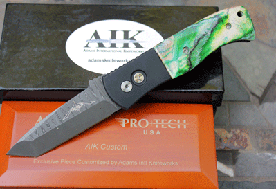 Protech Emerson CUSTOM DAMASCUS CQC7 with Mammoth Molar