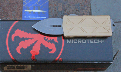 Microtech 157-10 EXOCET Auto In/Auto Out Front Opener w/M390
