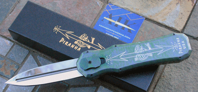 Piranha EXCALIBUR F/O w/Green Splash Handles & D/E Mirror Blade