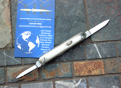 Vintage FLYLOCK Gent's 2 7/8" Double Button Switchblade