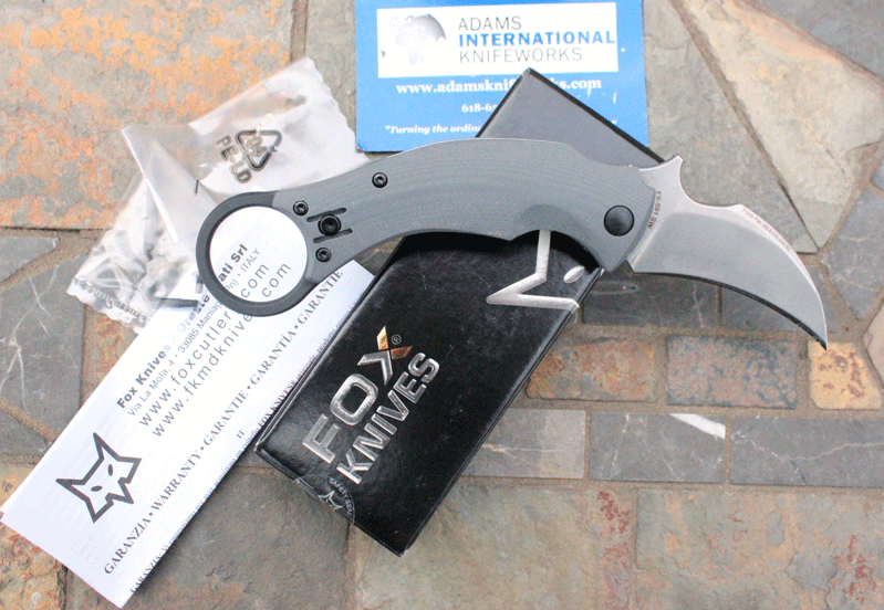 Fox Cutlery Model 591sw Karambit Liner Lock Folder W Wave Adams International Knifeworks