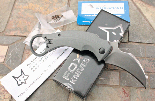 Fox Cutlery Model 591sw Karambit Liner Lock Folder W Wave Adams