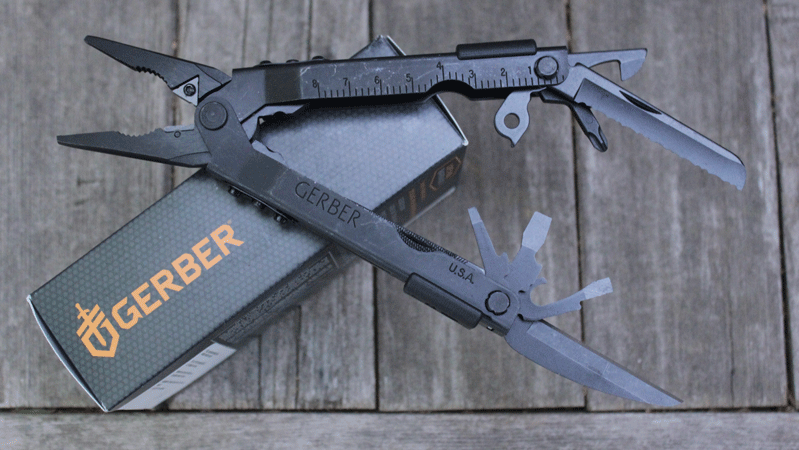 Gerber Model 600 Multi Tool USA Blackened NeedleNose Multi Plier, Adams