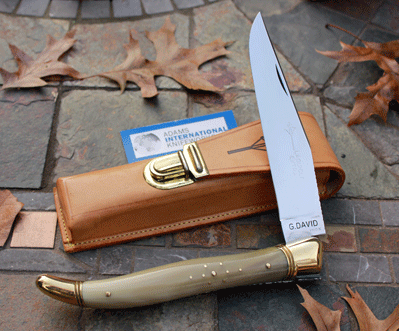 G. David French Laguiole Extra Large Shepherd's Knife w/ Horn