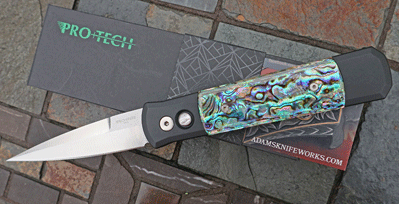 CUSTOM AIK / Protech Godfather Auto w/ Paua Shell & More