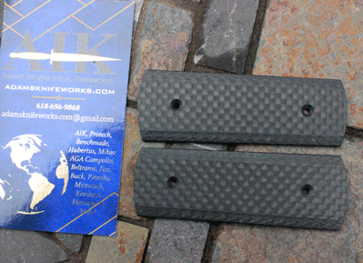 Matte Finished Carbon Fiber Scales for Protech GODFATHER Auto