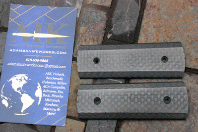 Polished Carbon Fiber Scales for Protech GODFATHER Auto