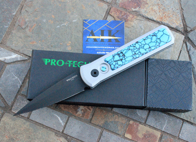 CUSTOM AIK/Protech Godson Auto w/ Turquoise Stone & More!