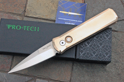 Protech GODSON AUTO Model 7110 w/Polished Bronze Aluminum Frame