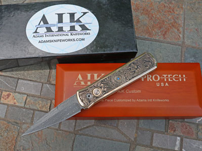 HAND ENGRAVED by Andrew Lee Adams GODSON AUTO w/Bronze Aluminum