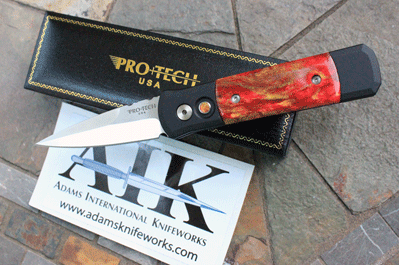 CUSTOM Protech/AIK  Godson w/ Molten Lava Shok Resin Inlays