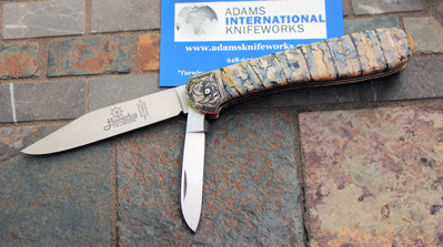 Custom Hubertus/AIK Pen Blade Release w/ Molar & Hand Engraving