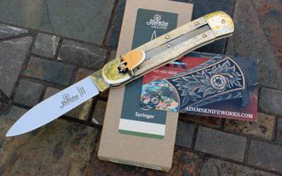Hubertus Lever Lock Auto w/ White Camel Bone