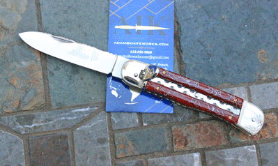 CUSTOM Hubertus/AIK Large Springer w/ Red Jasper & File Work