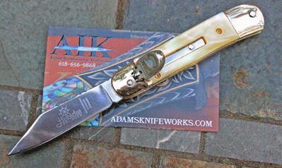 CUSTOM Hubertus Mini Springer w/ Gold Lip Pearl, Mokume, & More