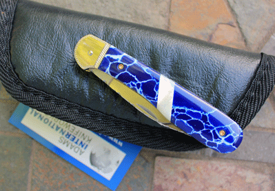 Hubertus/AIK Custom Pen Blade Release w/Sodalite & File Work