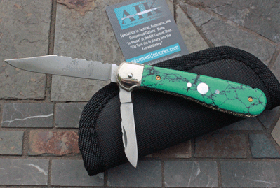 Hubertus/AIK Custom Pen Blade Release w/Turquoise & File Work