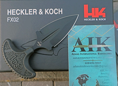 H&K Heckler & Koch FX-02 Push Dagger Neck Knife w/Kydex