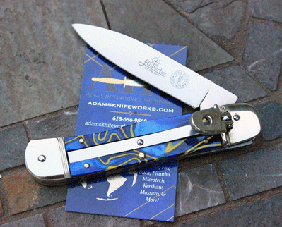 Hubertus Limited KUNO RITTER Springer w/ Blue Perlex Swirl