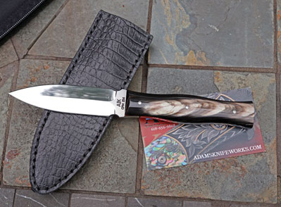 AIK INTERCEPTOR II D/E Executive Dagger w/ Buffalo Horn