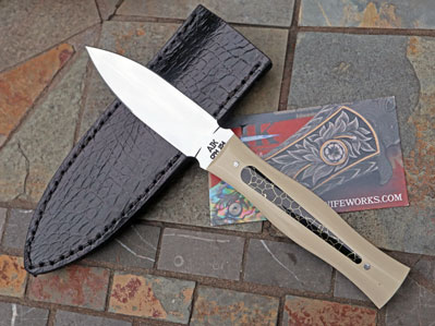 AIK INTERCEPTOR II Dagger w/ Ivory Micarta & Black Turquoise