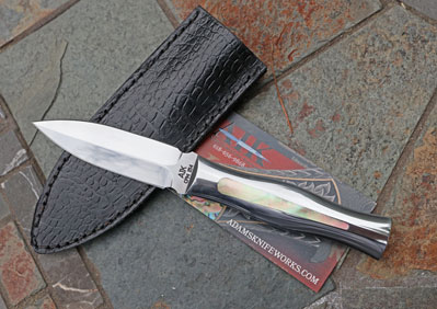 AIK SS Interceptor STAINLESS FRAME D/E Dagger w/ Gold Lip Pearl