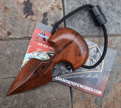 AIK Desert Ironwood Chisel Ground Push Dagger