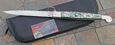 CUSTOM Jumbo Sicilian Ringpull w/ Abalone Shell & File Work