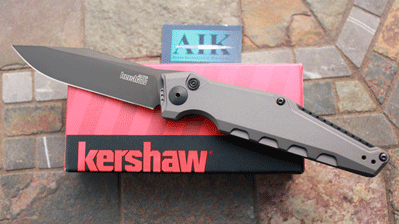 Kershaw LAUNCH 7 Model 7900GRYBLK Auto w/ CPM-154