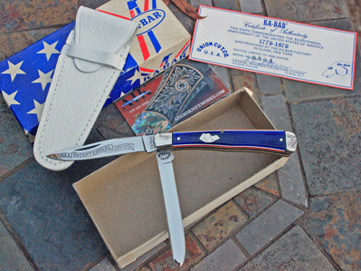 1976 KaBar Dog's Head Limited Serialized Bicentennial Trapper