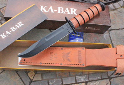 KaBar US NAVY Fixed Blade Military Survival Combat Knife