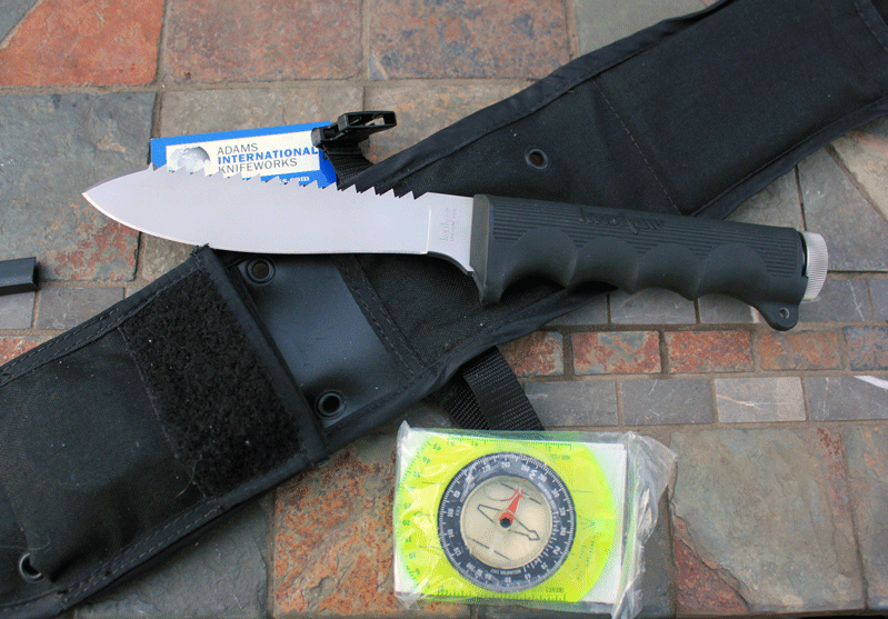 Kershaw Kai Cutlery Early 1990's Survival Knife, Adams International