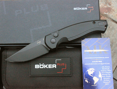 BOKER PLUS USA MADE by Hogue KARAKURT Black Tactical AUTO