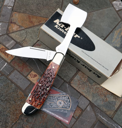 1987 KaBar Limited Axe/Knife Combo w/ Jigged Bone
