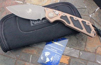 Microtech Strider Collaboration Tan DOC KILLSWITCH w/ELMAX