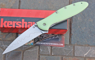AIK/Kershaw Custom Composite Blade LEEK w/MoonGlow Overlay