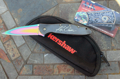 Limited Kershaw Spring Assist Rainbow Leek Signature Model