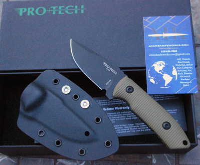 Protech SBR Fixed Blade Rockeye Model LG511-Green
