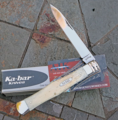 1990 KaBar Limited Long John Oversized Folder with Bone