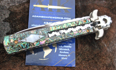 Custom AIK Leverletto w/ Abalone & Pearl, File Work & More!