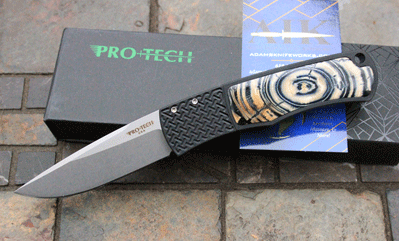 Protech/AIK Whiskers MAGIC Bolster Release Auto w/Mammoth Ivory