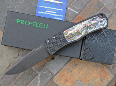 Protech/AIK MAGIC Bolster Release Auto w/ Mosaic Abalone